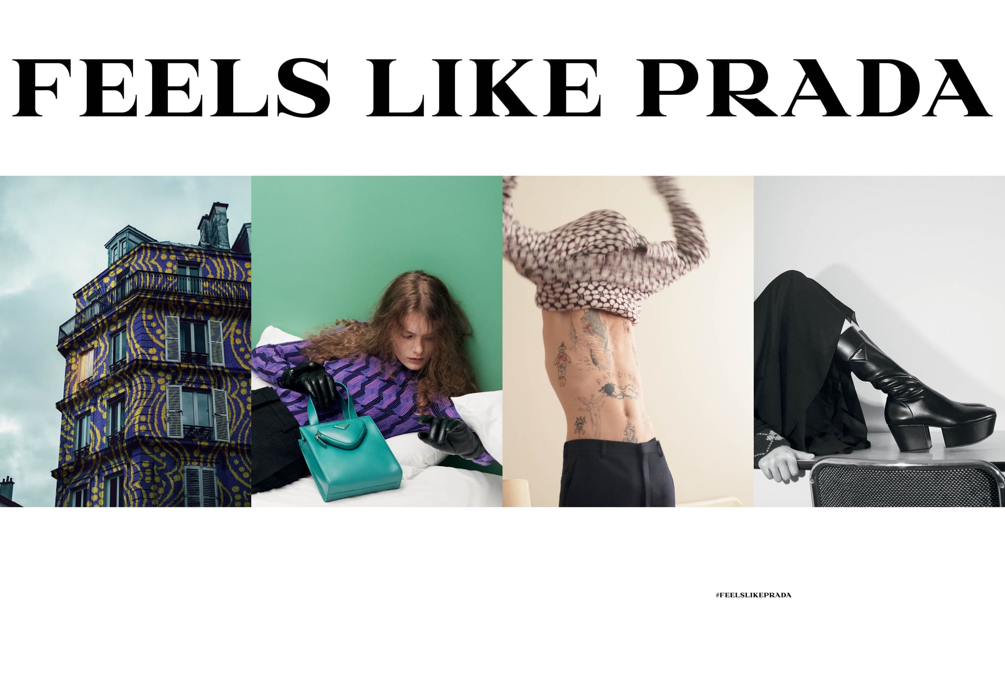 Campaign design for Prada Fall Winter 2021. Designed at Ferdinando Verderi.